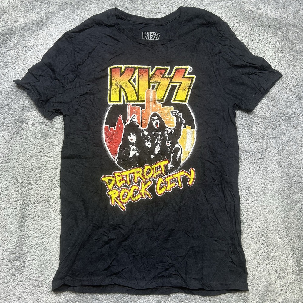 Kiss Detroit Rock City Black Medium‎ TShirt 2018 Young Mens Unisex Band Graphic